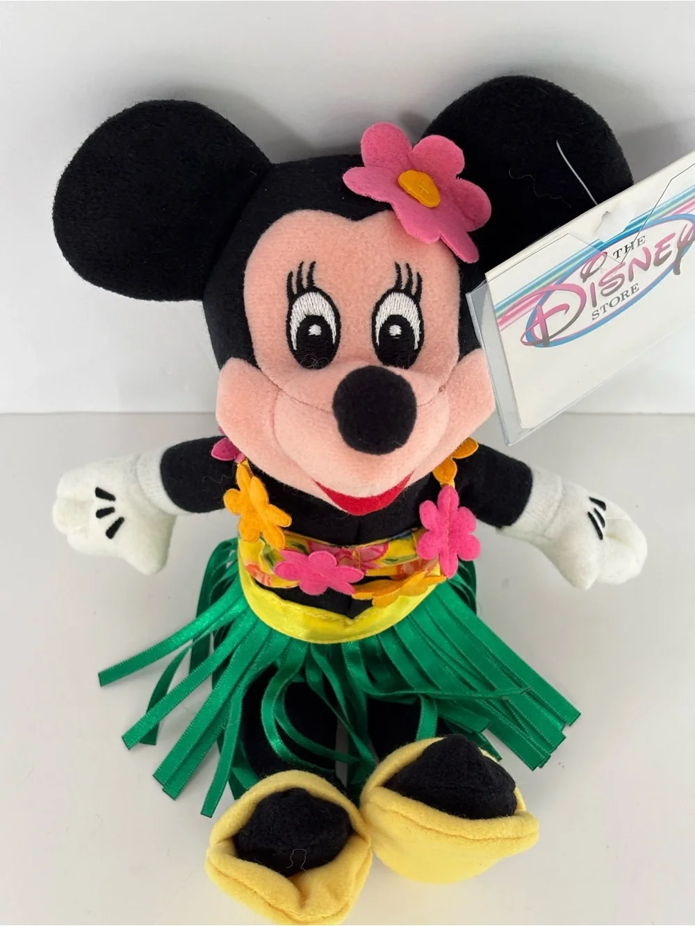 VTG Disney Store Hawaiian Hula Minnie Mouse Bean Bag Plush 8